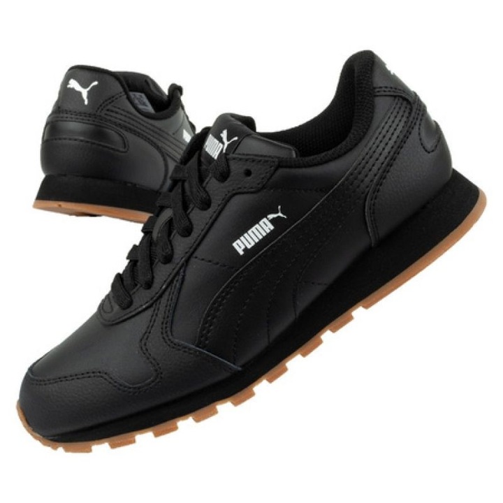 Pantofi sport barbati ST RUNNER, Puma, Negru, Piele ecologica, 40.5 EU