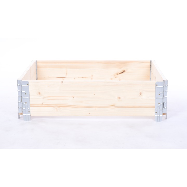 Pat inaltat pentru gradina, reglabil MODO24, 20x60x80cm, lemn, bej, set cu accesorii gradinarit