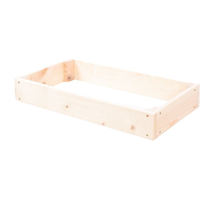 Pat de gradina inaltat MODO24, 9x60x30cm, bej, lemn