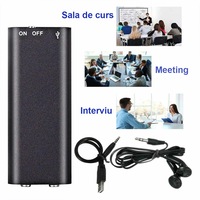 Mini reportofon spion Fugo®, ultra-compact cu activare vocala inteligenta, calitate audio HD, microfon extern sensibil, memorie mare si MP3 player integrat, inregistrare discreta pentru intalniri, interviuri, supraveghere si notite personale