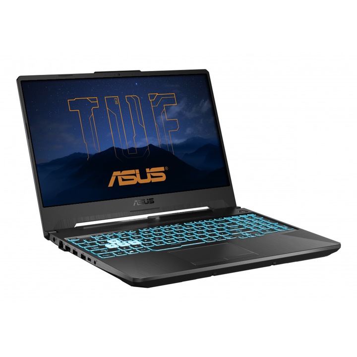Asus TUF A15 Gamer Laptop, AMD Ryzen 7 7445HS, 16GB DDR5 Memória, 1000GB SSD, 15.6" FullHD, 144Hz Kijelző, Nvidia RTX 3050, Magyar billentyűzet, Fekete, Vírusírtó, Böngésző, Windows 11 Pro