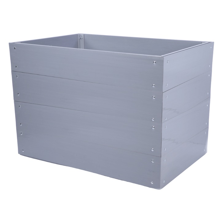 Jardiniera gradina inaltata MODO24, PVC, 80x120x100cm, gri, set complet cu accesorii gradinarit