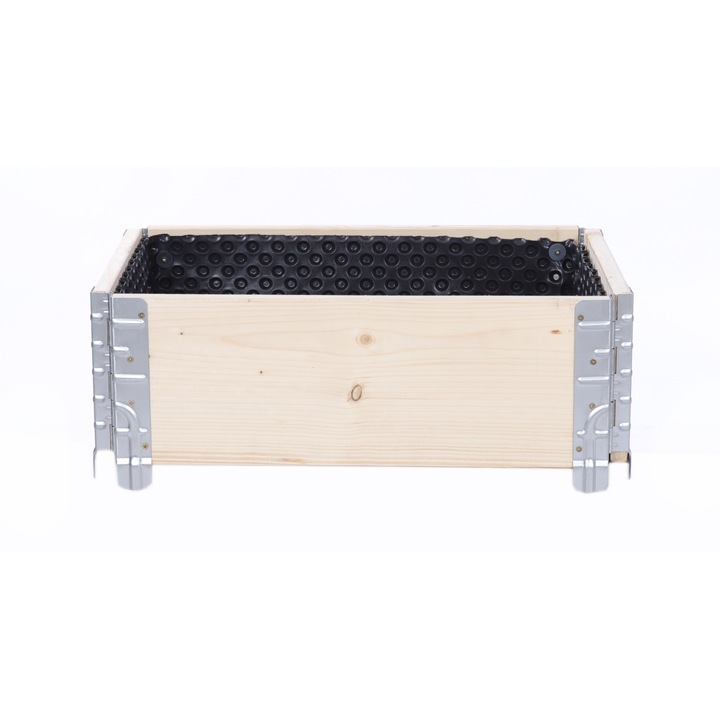 Jardiniera gradina inaltata MODO24, reglabil, 20x60x40cm, bej, cu folie de protectie si accesorii gradinarit