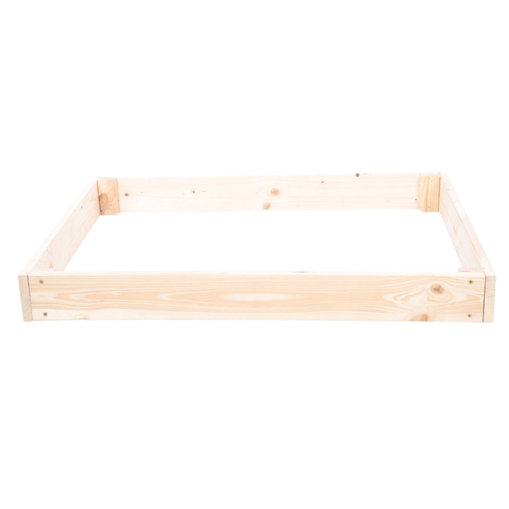 Pat inaltat pentru legume, Modo24, 9x90x60cm, bej, impregnat