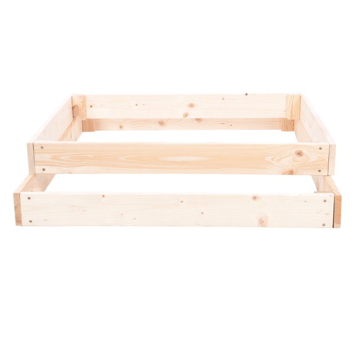 Jardiniera din lemn MODO24, gradina verticala, 18x90x80cm, bej