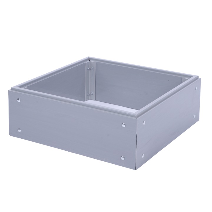 Jardiniera legume MODO24, plastic, 20x60x60cm, gri, set complet cu accesorii gradinarit