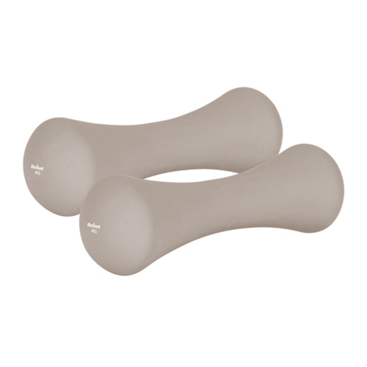 Set gantere Rebel Active RBA-2329-4, 2 x 4kg, neopren Gri