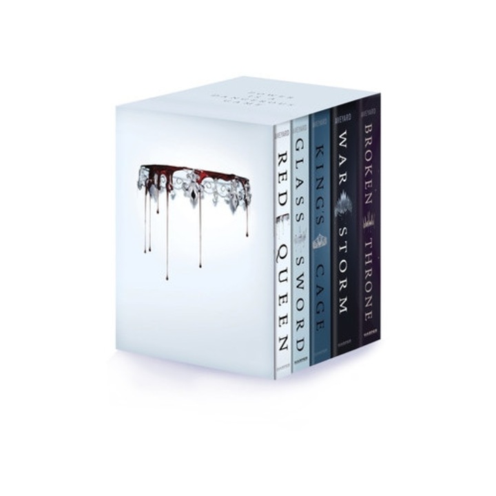 Red Queen 5-book Paperback Box Set: Red Queen, Glass Sword, King's Cage, War Storm, Broken Throne - Victoria Aveyard