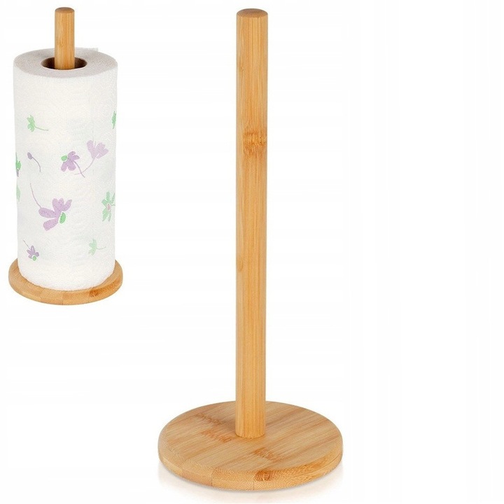 Поставка за салфетки, Артемис, бамбук, 12,5x12,5x29,5см, кафяв цвят