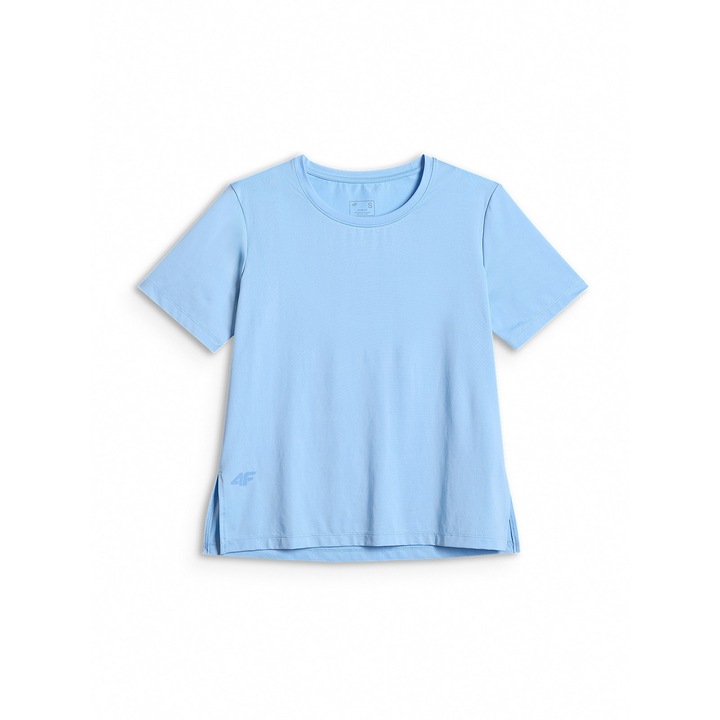 Tricou sport 4F dama, albastru, uscare rapida, croiala lejera