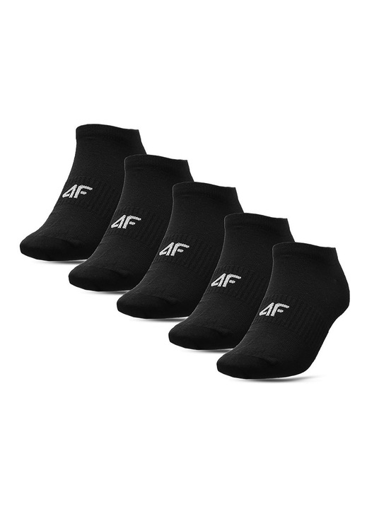 Sosete barbati 4F, multipack 5-perechi, negru, Negru