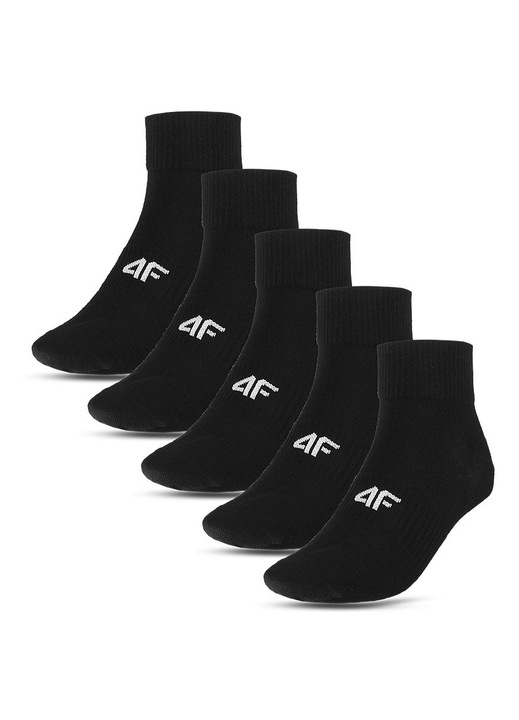Sosete barbati 4F, 5 perechi, negre, 39-42 EU