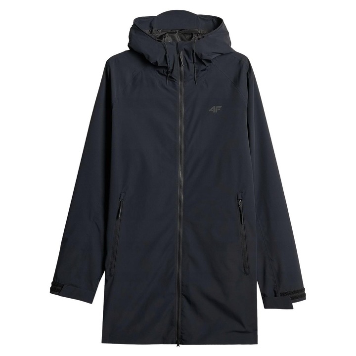 Férfi sportkabát 4F, NeoDry 8000 membrán, fekete, maximális szellőzés, állítható, 2XL INTL