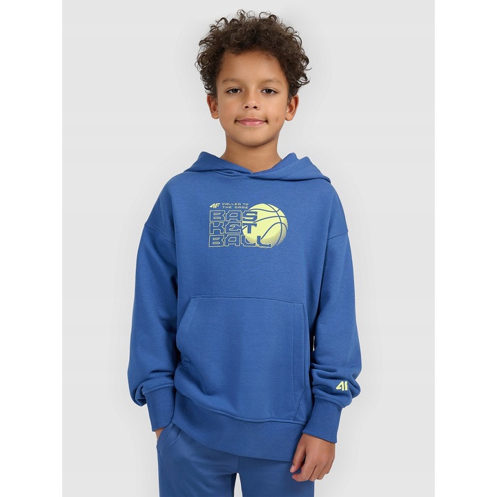 Fiú sport pulóver, 4F, tengerészkék