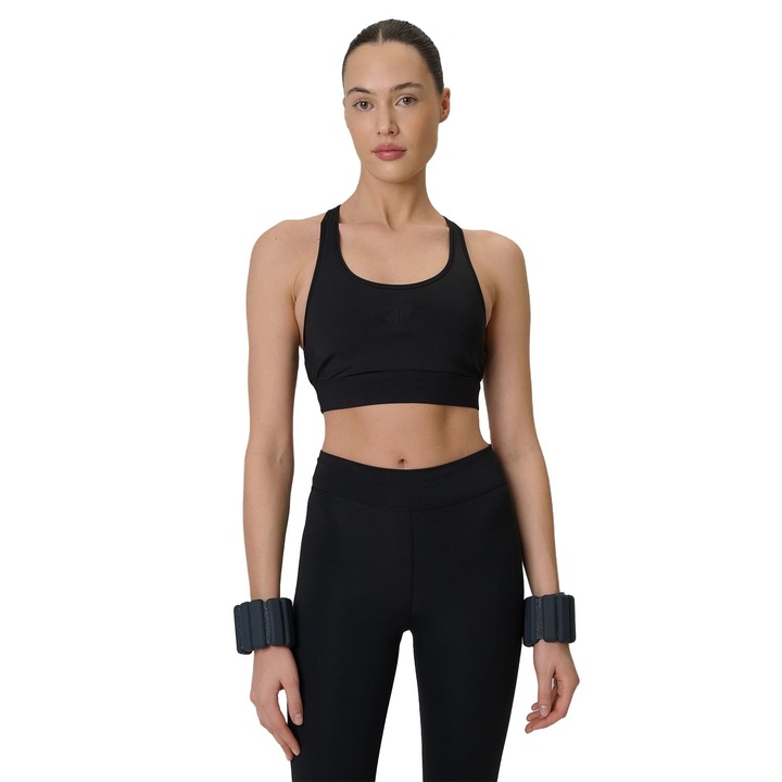 4F női sportmelltartó, fekete, szellőző, 4F Dry technológia, XL INTL