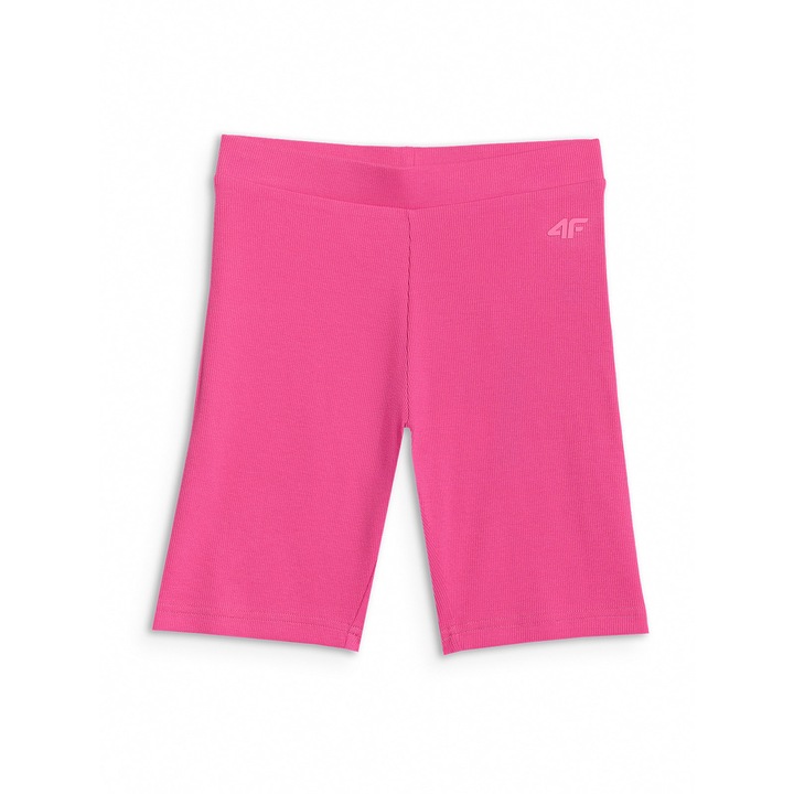Colanti scurti copii, 4F, roz, bumbac, talie inalta, elasticitate, bumbac