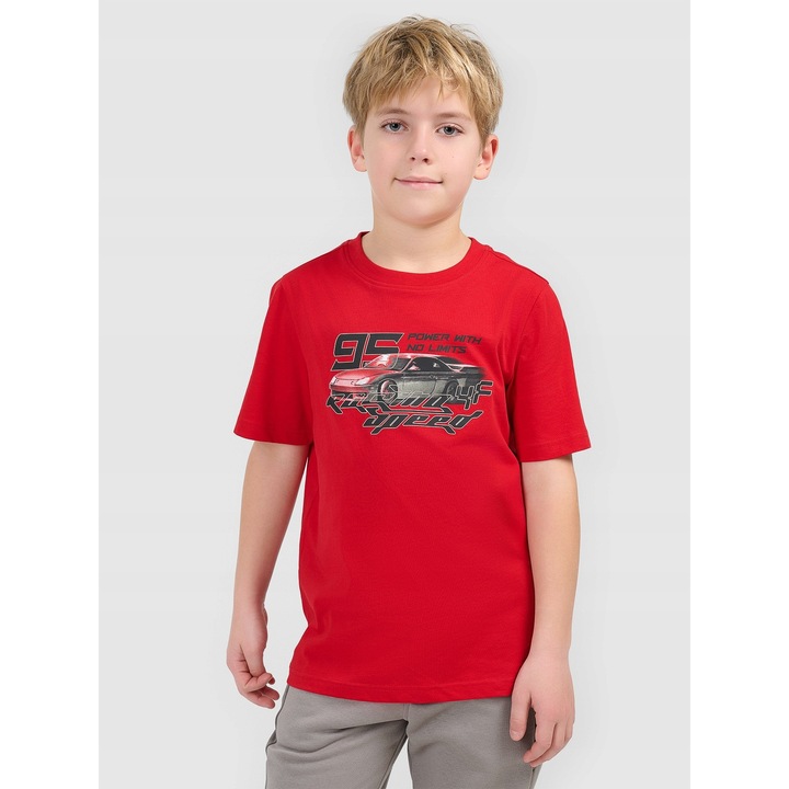 4F piros gyermek póló, Piros