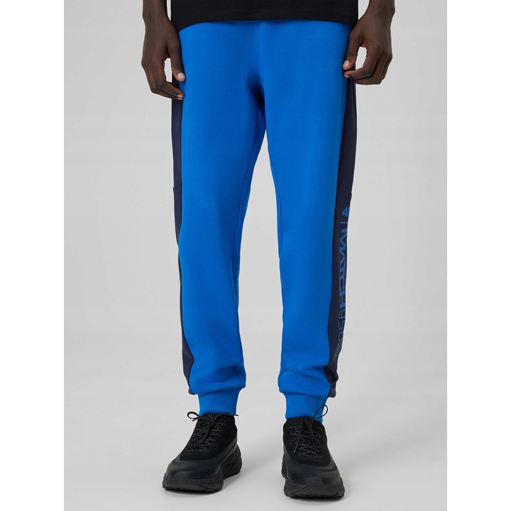 4F férfi kék regular nadrág zsebekkel, vastagabb anyag, állítható derék