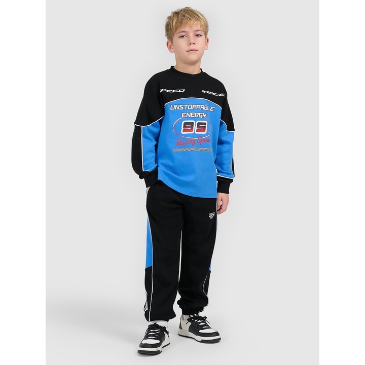 4F gyerek sportpulóver, pamut, kényelmes, laza