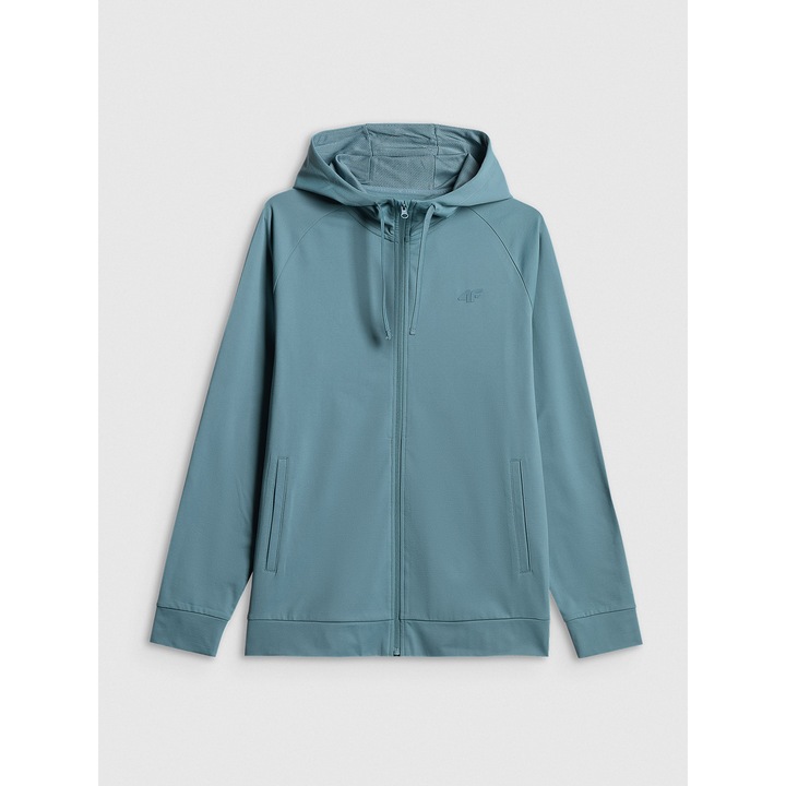 Hanorac sport barbati, 4F, albastru, uscare rapida