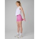 Maiou sport dama 4F, alb, uscare rapida, elemente reflectorizante
