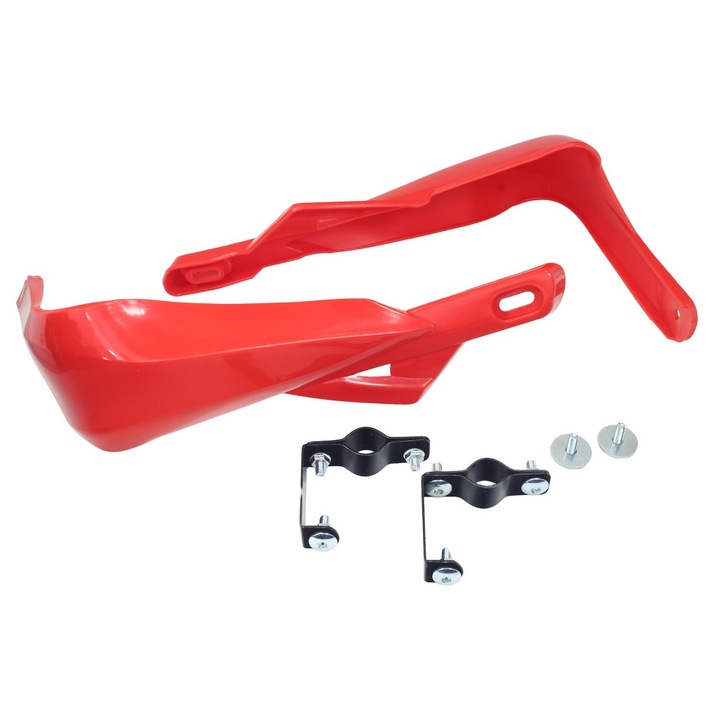 Set 2 protectii maini ATV 125/200 cc, culoare rosu