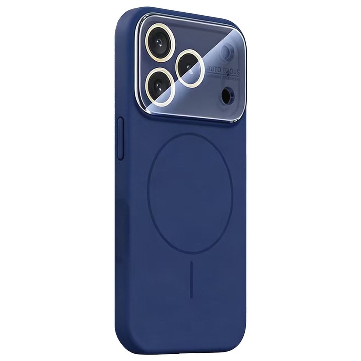 Мек тънък силиконов калъф MagConverse, FlexiCase за Apple iPhone 15 Pro, син