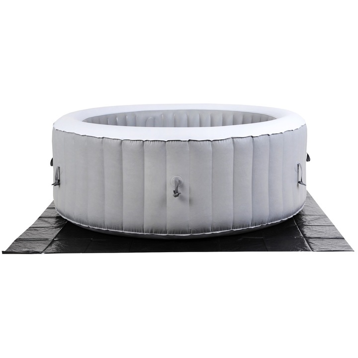 Új, mobil felfújható pezsgőfürdő 4 személyes, szürke