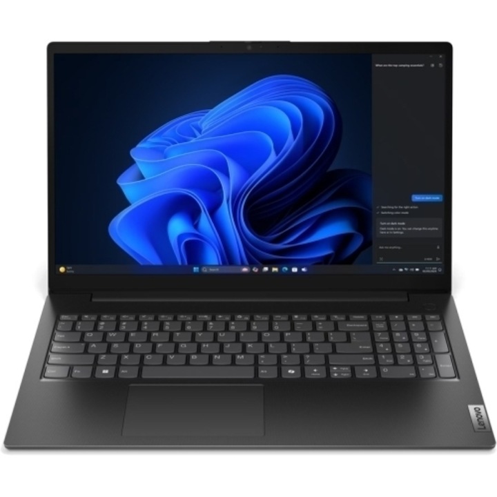 Laptop Lenovo V15 G5 IRL, 15.6" Full HD, Intel® Core™ i5 13420H pana la 4.6 GHz, 16 GB RAM DDR5 5200, 512 GB SSD, Intel® UHD Graphics, Free Dos, Business Black 512 GB
