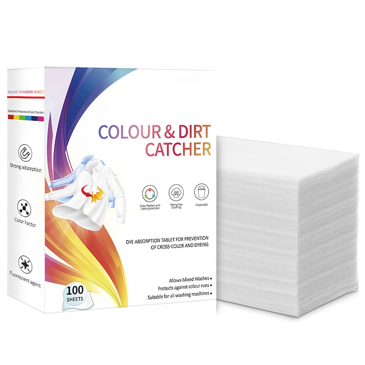 BOMSTOM 100 darabos színfogó kendő mosógéphez