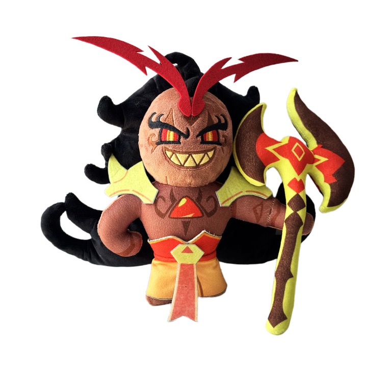 Jucarie de plus, Big Axe Boy, 25cm, multicolor, ideala pentru decorare la noptiera