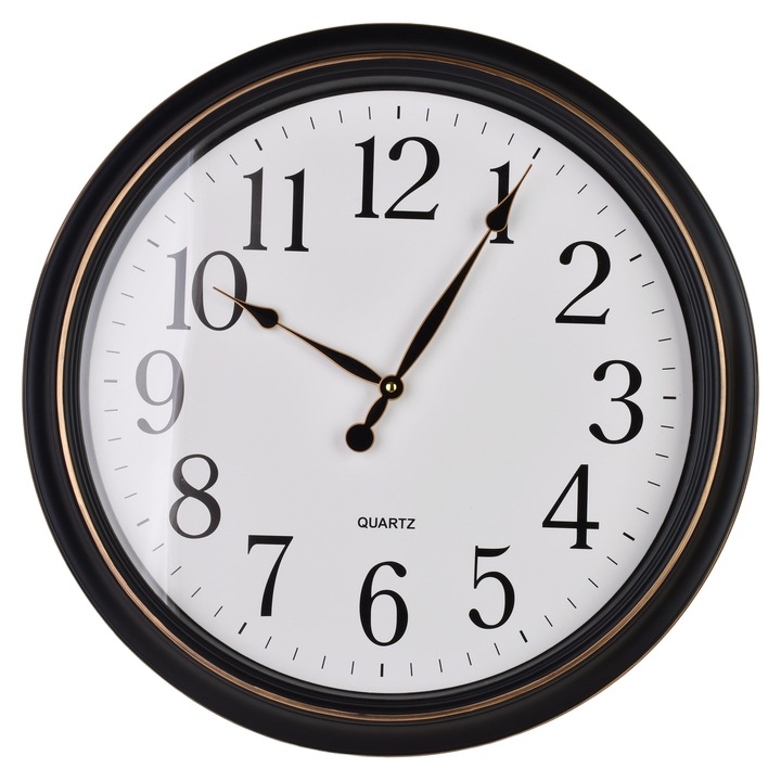 Falióra, műanyag, Mondex, Ramsey, 50 x 50 x 5 cm, barna, 1 darab