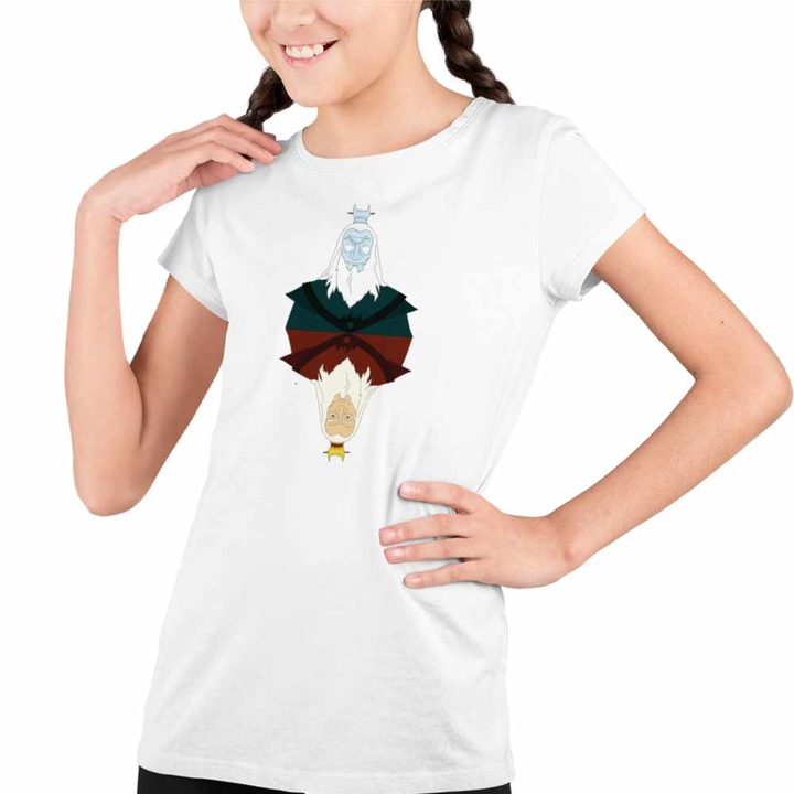 Tricou Copii Fete Avatar Master Roku Last Airbender, Fehér