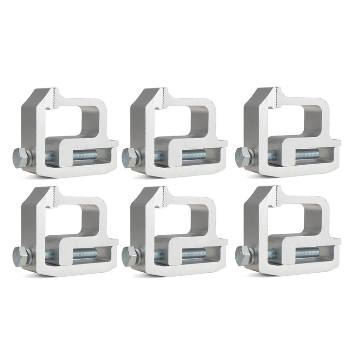 Teherautó rögzítőbilincsek, 6 darab, ezüst, kompatibilis Chevy Silverado Sierra 1500 2500 3500, Dakota Ram 1500 2500 3500, F150 F250