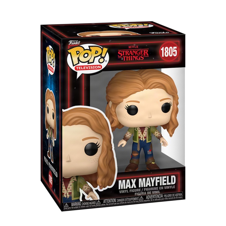Funko POP! Stranger Things 5. évad - Max figura, 9-10 cm, vinil