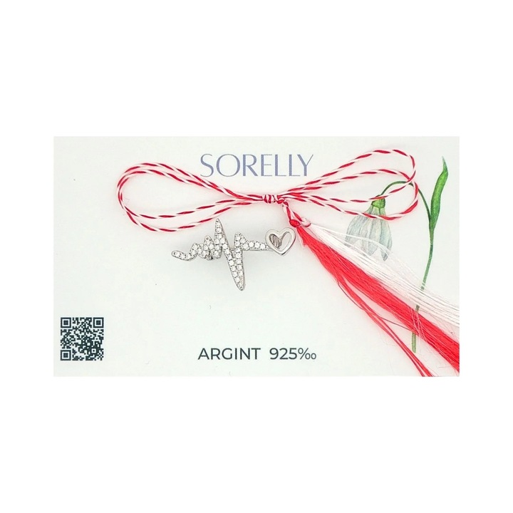 Martisor Brosa Argint Bataile Inimii