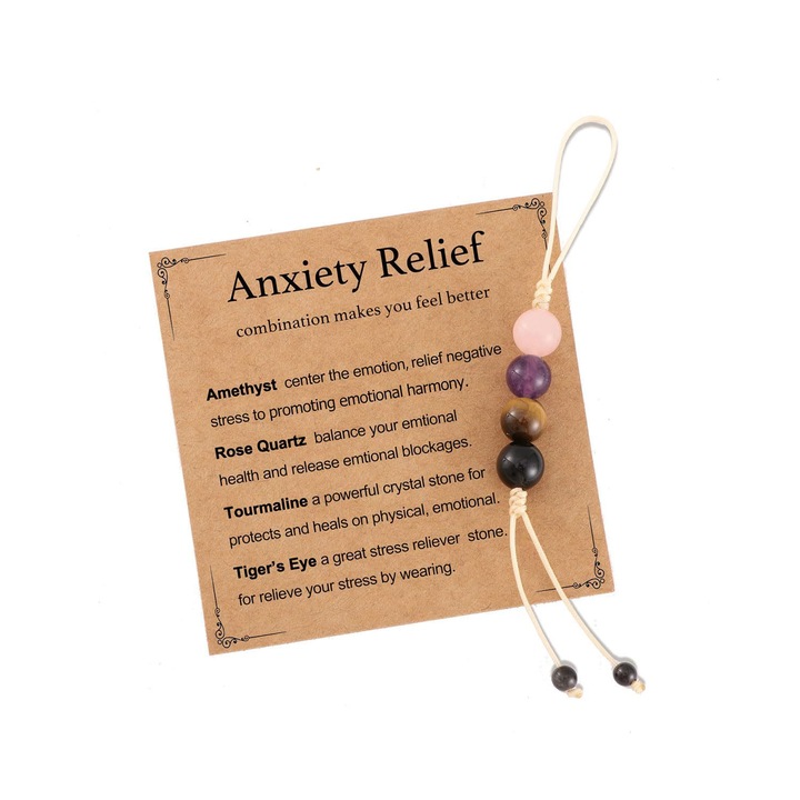 Kulcstartó, természetes kristályokból, többszínű, 0.4 hüvelyk x 4.8 hüvelyk