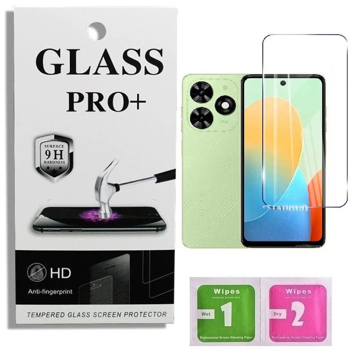 9D Izmael първокласно защитно стъкло за Tecno Spark Go 2024 - Прозрачно