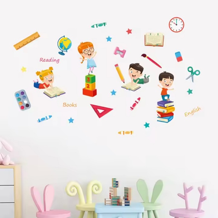 Autocolant pentru perete / Tapet School