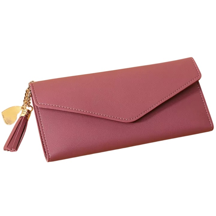 Портфейл CH-36178 - Тъмнорозов