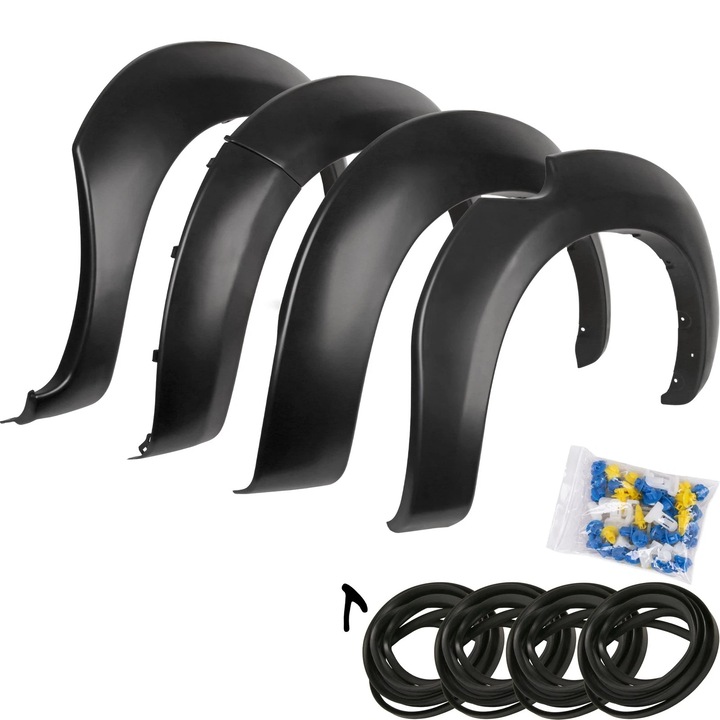 Set de 4 protectii/overfendere aripi pentru Toyota Hilux 7 Vigo din 2005-2015