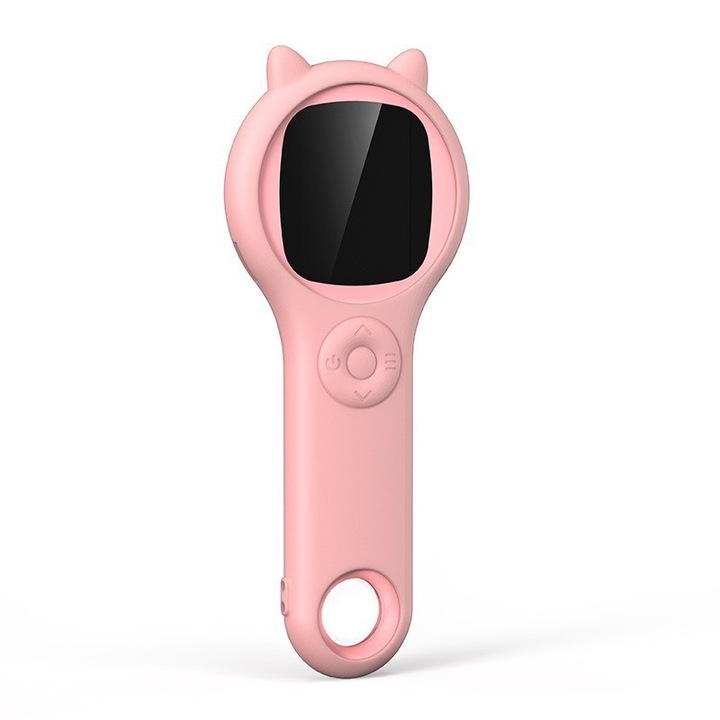 Microscop portabil pentru copii, 2 inch, 500x, roz