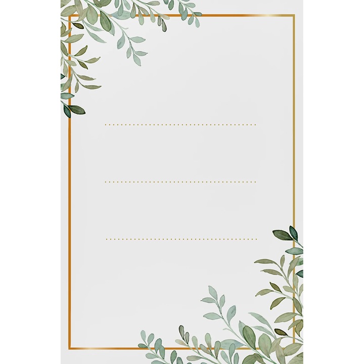 Комплект самозалепващи се флорални етикети, Browin, 60x90мм, 20 броя