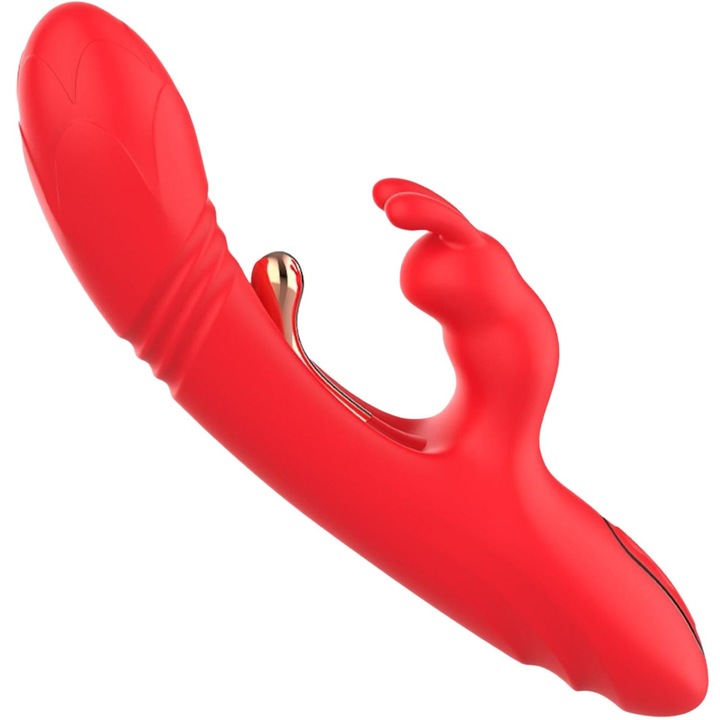 Vibrator Rabbit Red Spider Mite, B - Series, 9 moduri de vibratie, 23x3,5cm, rezistent la apa