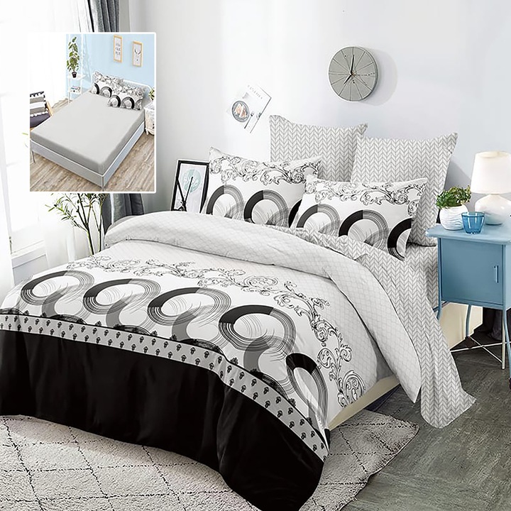 Lenjerie de Pat FINET 6 Piese cu Husa (HF6P227)