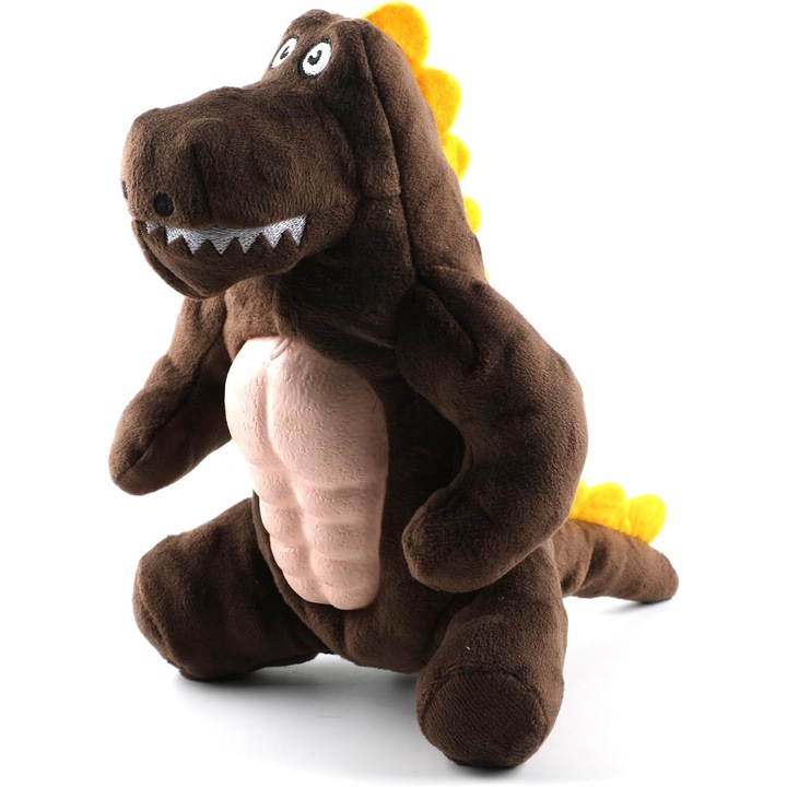 Plüss kutya játék, dinoszaurusz modell, 20 cm, hangokkal