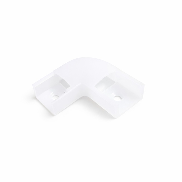 Ъглов съединител бял 90 градуса за повърхностен профил за LED лента