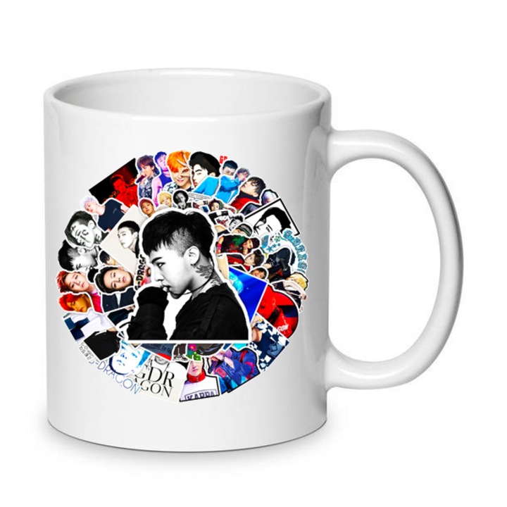 Cana ceramica Big Bang Band No.1, 330ml, design inspirat din muzica, finisaj lucios, usor de curatat