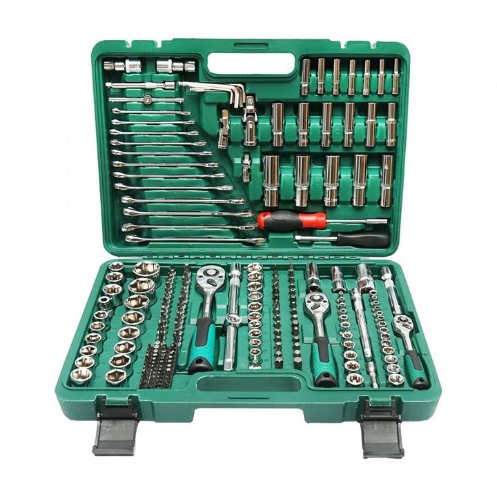 Trusa chei combinate si tubulare 216 piese Breckner Germany