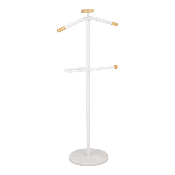 Cuier Jolma, alb/natural, 30x30x111 cm